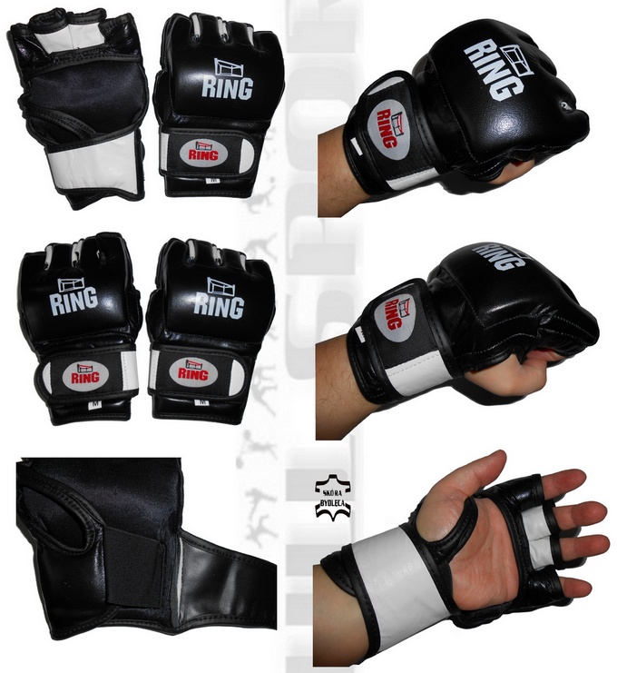 Rekawice MMA Ring UFC skóra naturalna